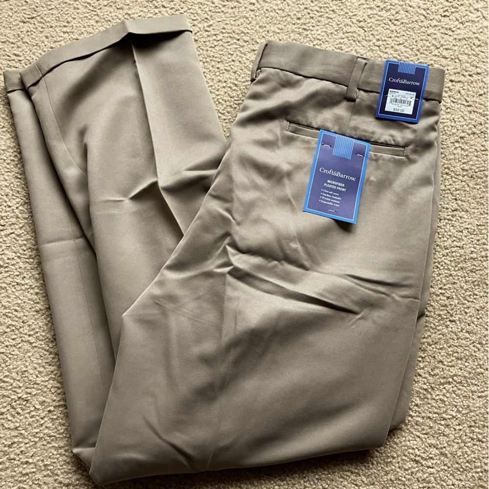 NWT Croft&Barrow men’s dress slacks 38X30